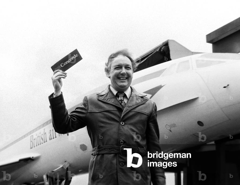 Millionaire airline owner Freddie Laker pictured at Heathrow airport today
January 1978