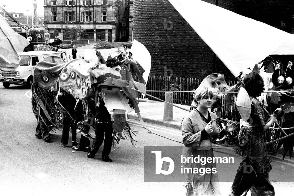 The Lord Mayor of Newcastle's parade in the city centre, 23rd June 1979 (b/w photo)