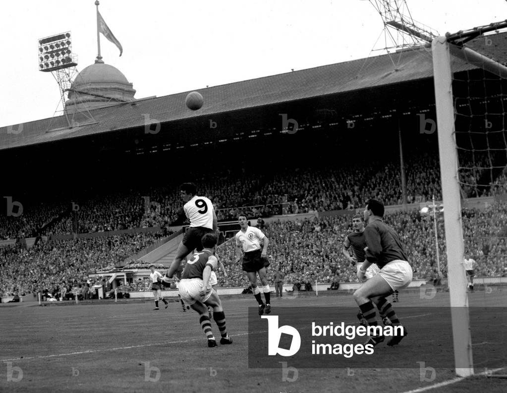 FA Cup Final at Wembley Stadium May 1962Tottenham Hotspur 3 v Burnley 1Action from the matchRQ3891 (photo)