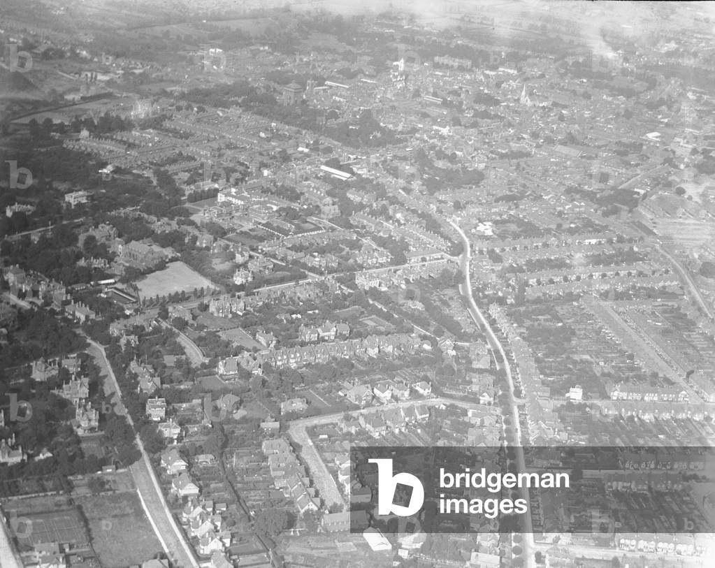 Aerial view of Colchester Town. Circa 1926.