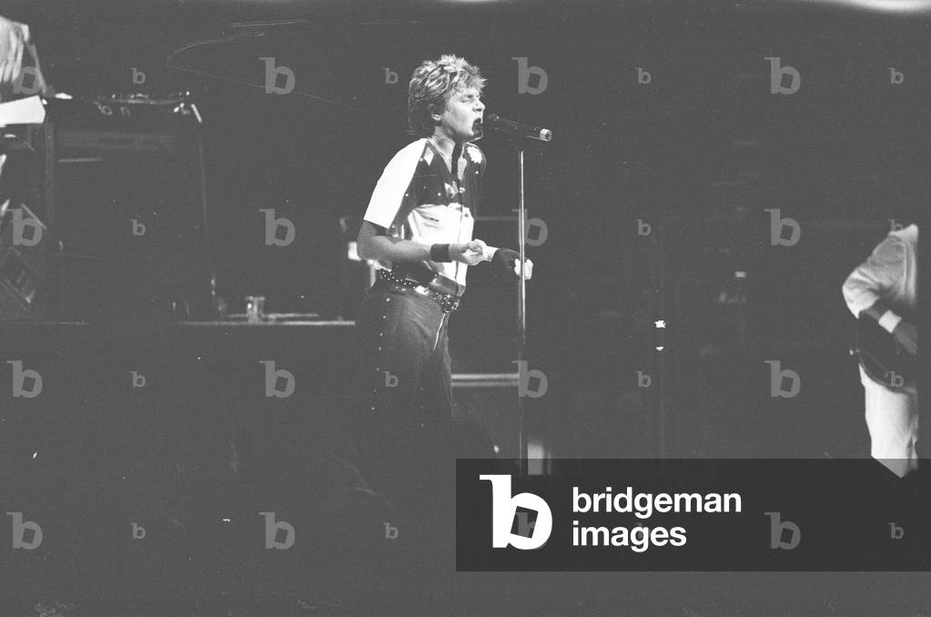Duran Duran in Concert, Apollo Theatre, Manchester, 7th December 1983 (b/w photo)