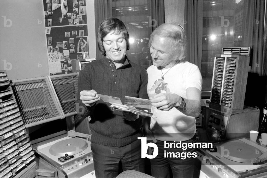 D.J. Tony Blackburn and D.J. David Hamilton, January 1975