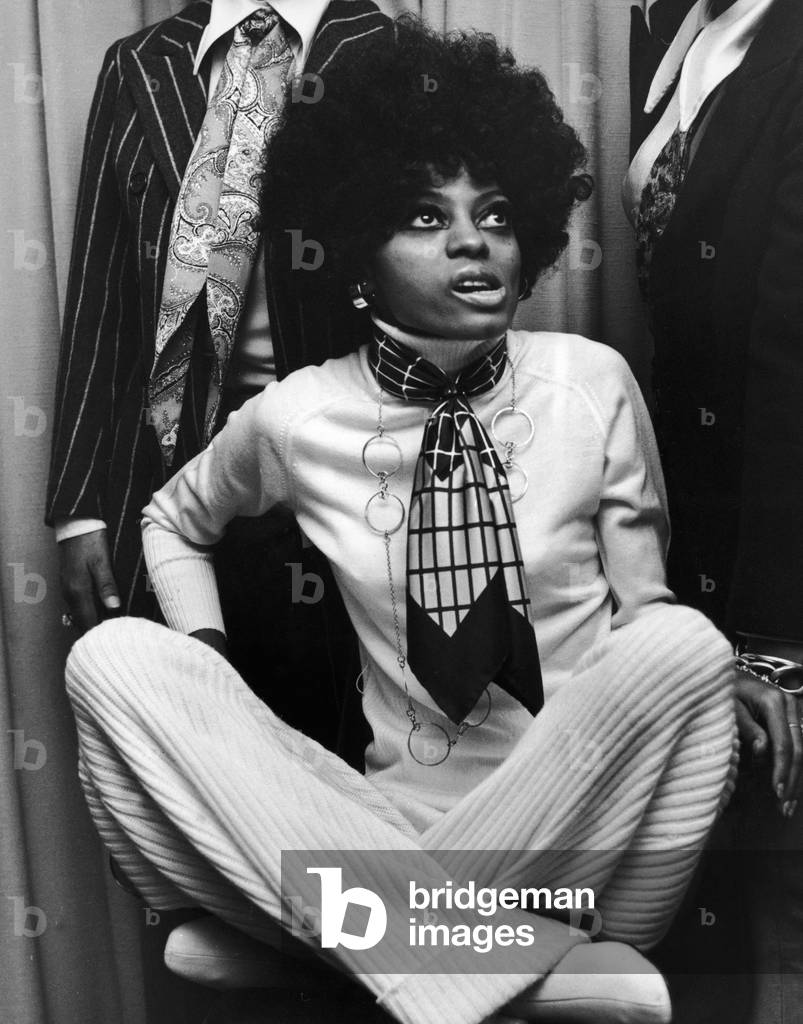 Diana Ross of the Supremes pictured at the Press Reception for their latest single 