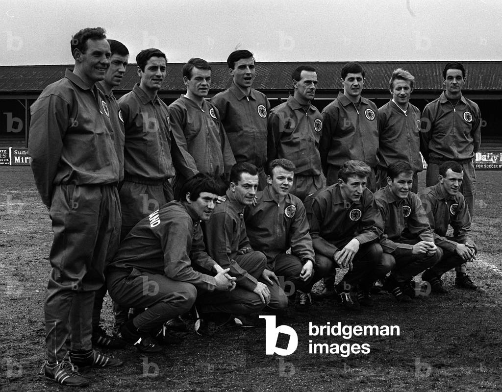 Scotland 1967 football team training (photo)