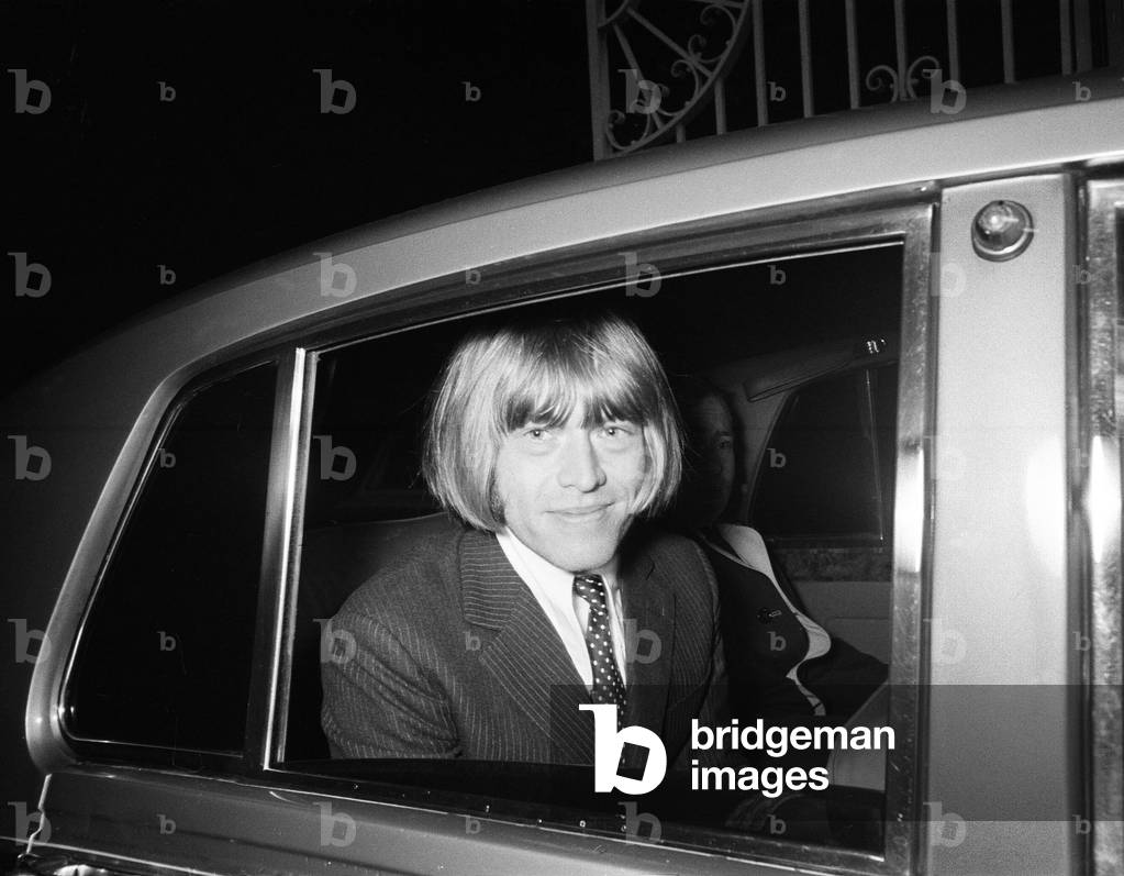 Brian Jones of the Rolling Stones after spending the night in prison, June 1967