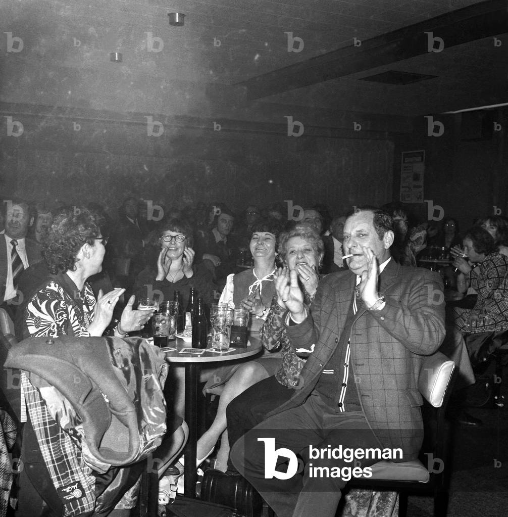 The Sunday Sun Jack Olubs Road Show at Westerhope Excelsior Social Club, 15 March 1974 (b/w photo)