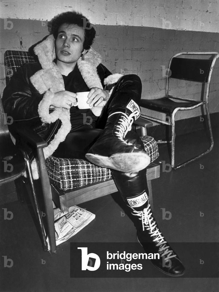 Adam Ant in boxing boots. January 1982