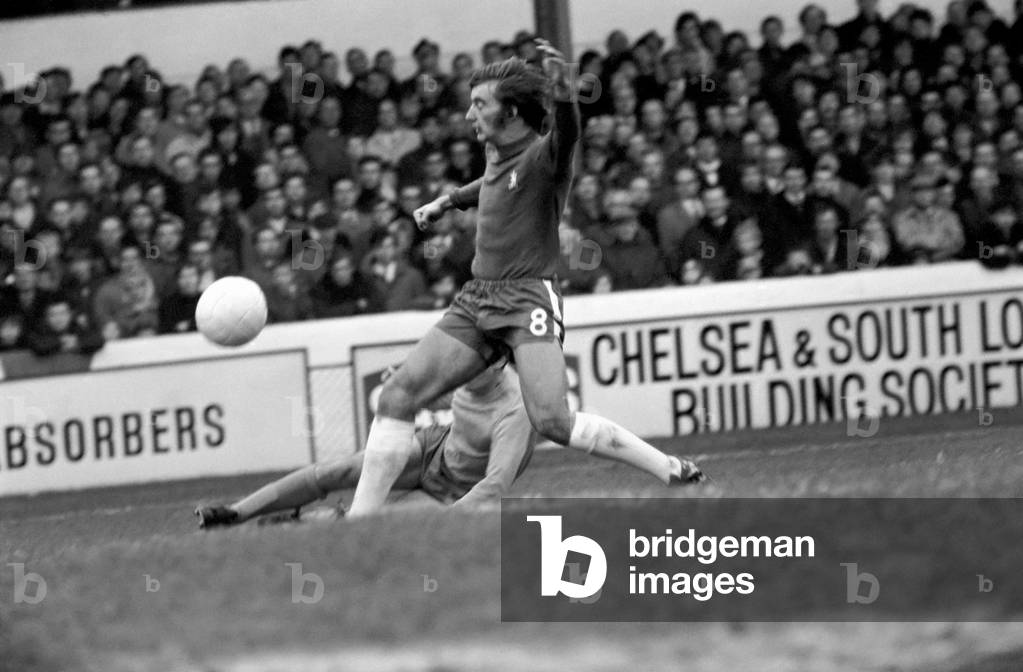 English League Division One match at Stamford BridgeChelsea 1 v Everton 1. Action from the matchNovember 1969 (photo)