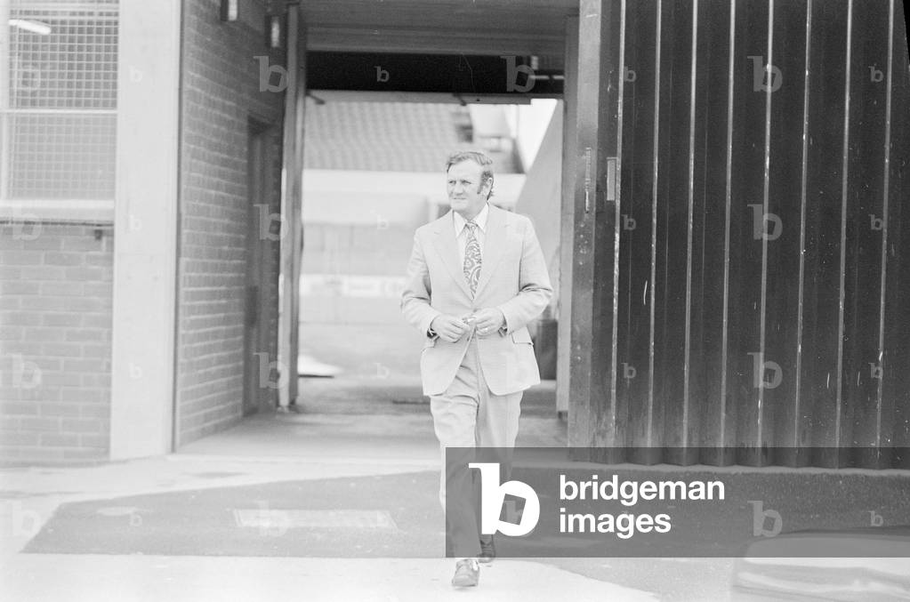 Don Revie Leeds United Manager seen here leaving the Elland Road for the final time before he takes up his appointment as England manager. 5th July 1974 (b/w photo)