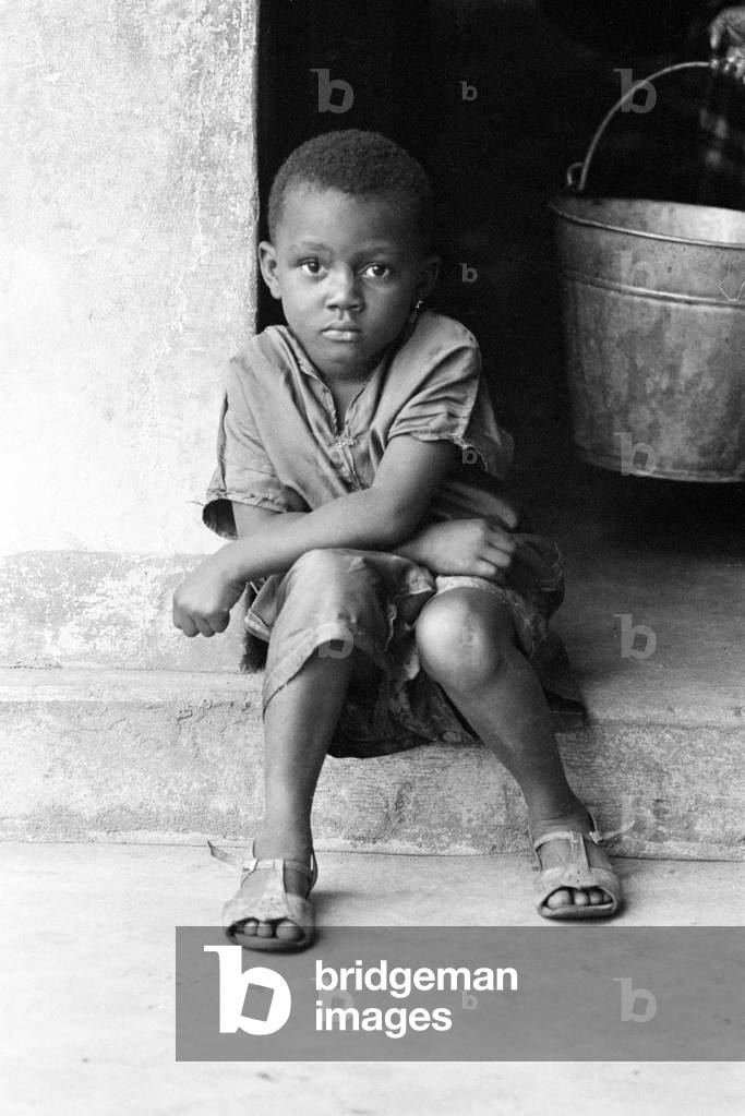 Pictures taken during the Daily Mirror's attempt to reach the refugee camps of Onitsha and Asaba during the Biafra conflict.
Picture shows children at one of the camps.
16th July 1968.