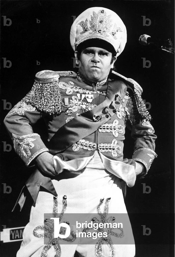 Elton John in concert at the Odeon, Birmingham.
22nd November 1982