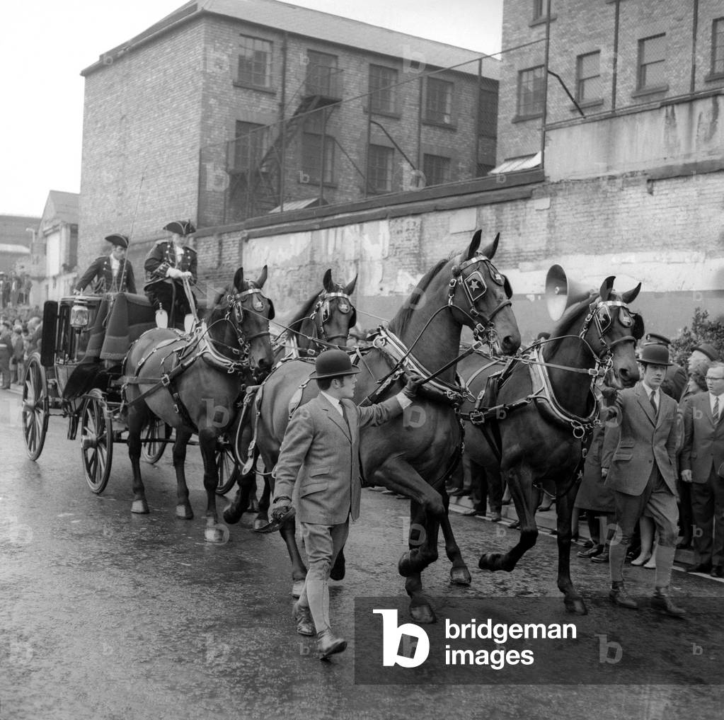 The opening of John Dobson street in Newcastle on Wednesday, May 6, 1970 (b/w photo)