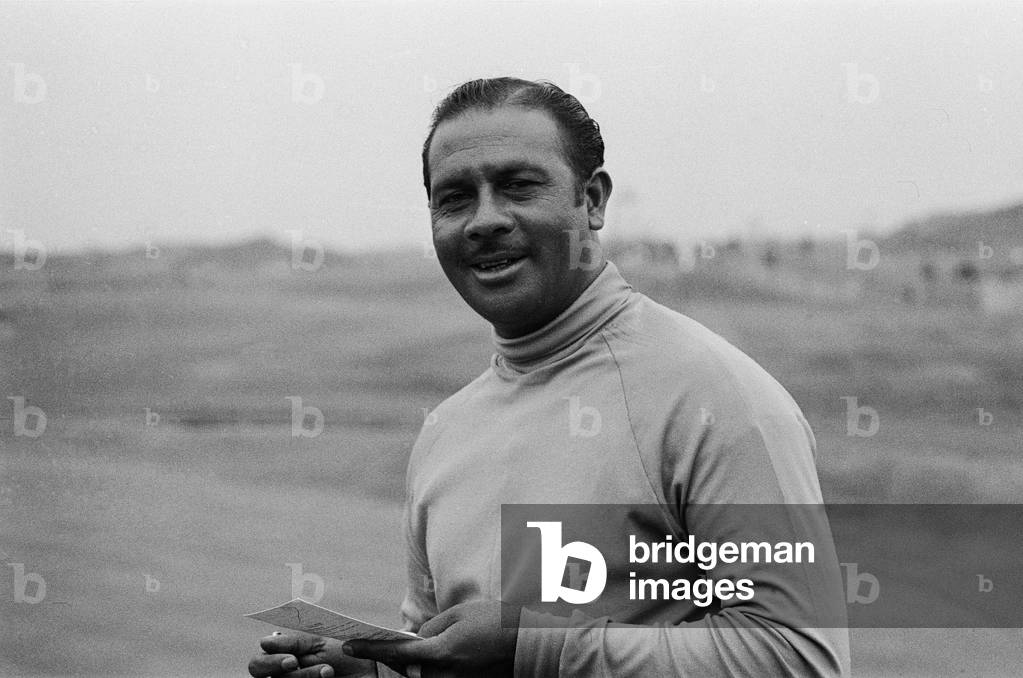 Golf tournament held at Royal Birkdale. South African golfer Sewsunker Sewgolum. 31st August 1966 (b/w photo)