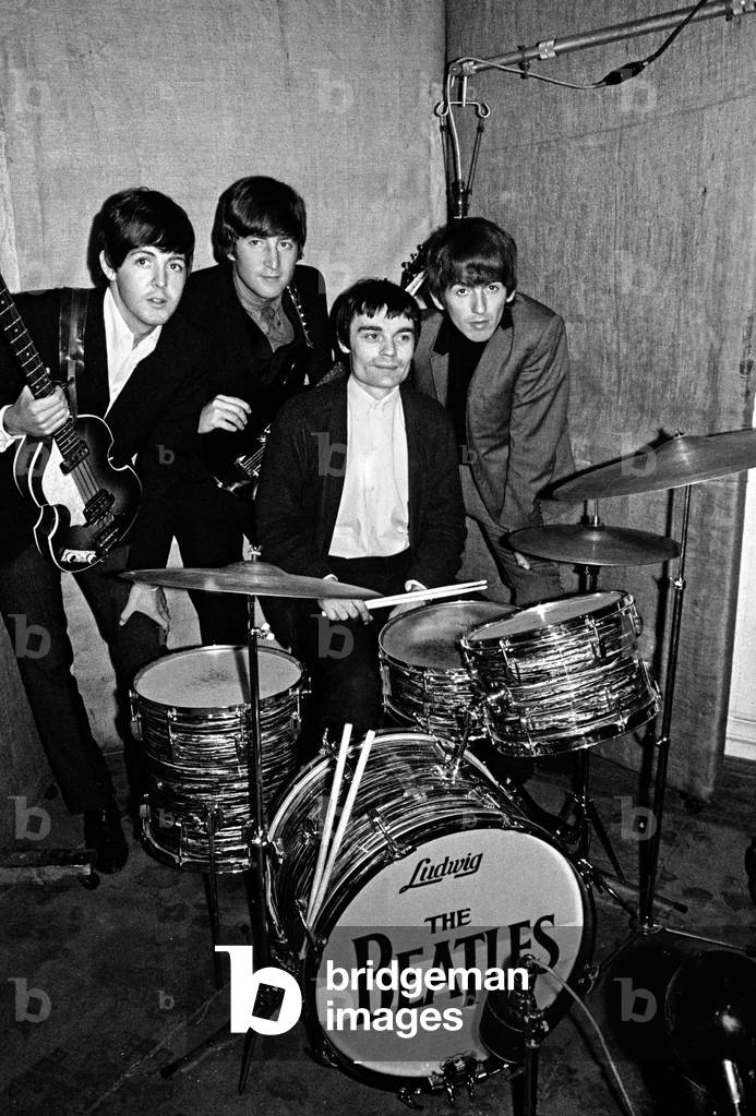 The Beatles in the studio (Studio Two, EMI Studios, London). That morning, during a photo session, Ringo Starr had become seriously ill and had to be hospitalized. Since The Beatles were scheduled to leave on a world tour the very next morning, it was too late to cancel the tour. Brian Epstein and George Martin arranged for a temporary drummer to take Ringo's place for the first part of the tour, and the drummer selected was Jimmy Nicol, someone who they knew to be talented but who was unknown enough not to be mistaken as a permanent replacement for Ringo. On the spur of a last-minute phone call from George Martin, Nicol rushed over to EMI Studios, where he and The Beatles ran through six songs from their tour repertoire in a quick rehearsal (