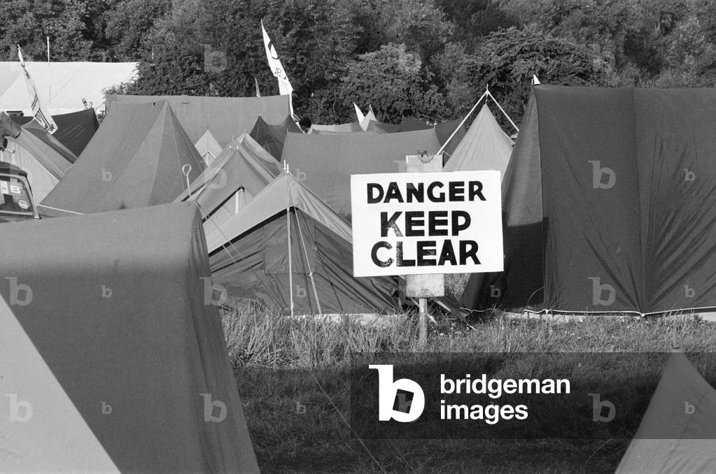 Festival goers at the 20th National Rock Festival, taking place 22nd to 24th August, at Richfield Avenue, Reading, August 1980.