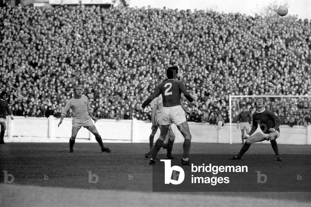English League Division One match at Highfield RoadCoventry City 1 v Manchester United 2. Action from the match November 1969 (photo)