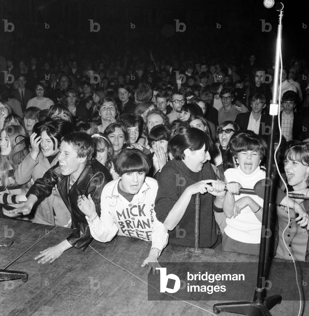 Rolling Stones fans at Royal Albert Hall, London. 23 September 1966 during their tour with Ike & Tina Turner