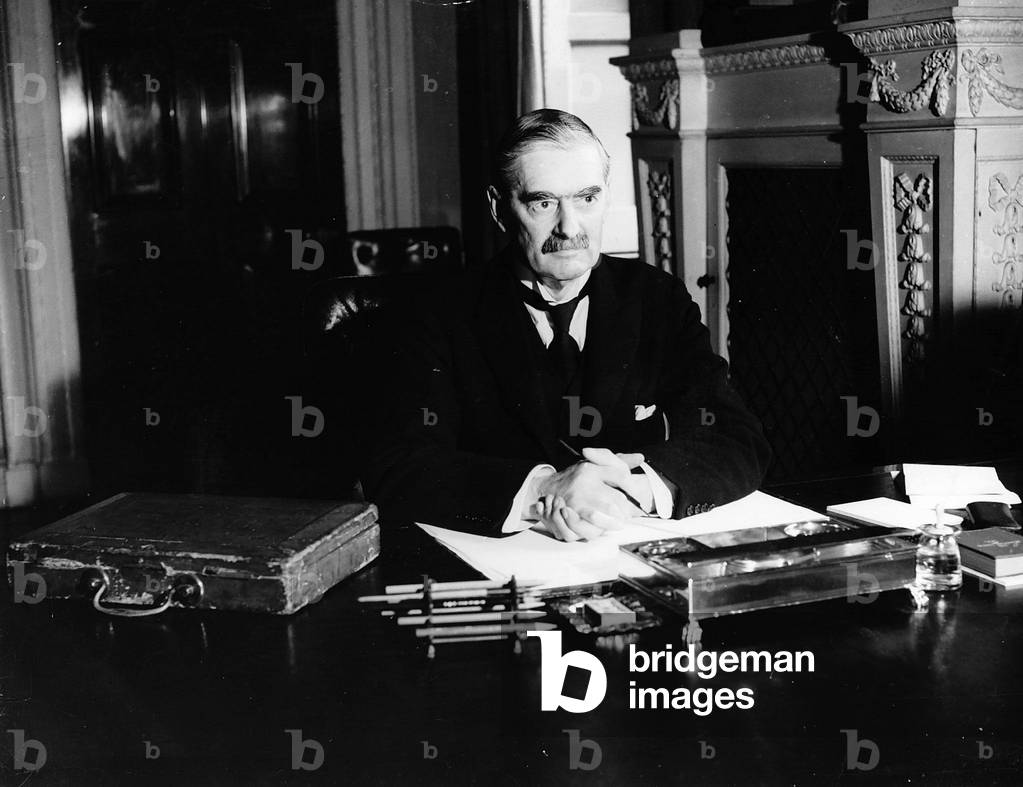 Neville Chamberlain Chancellor of the Exchequer, c. 1935 (b/w photo)