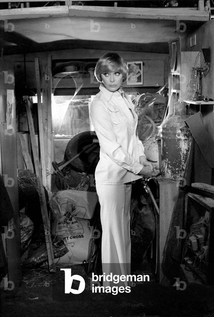 Carry on Behind now in production at Pinewood Studios, 22nd March 1975 (b/w photo)