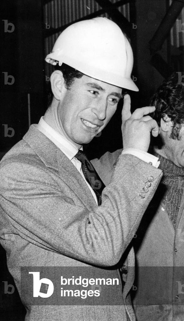 Prince Charles, The Prince of Wales during his visit to the North East 27 November 1979 - The Prince during his visit to the Pallion Shipyard in Sunderland