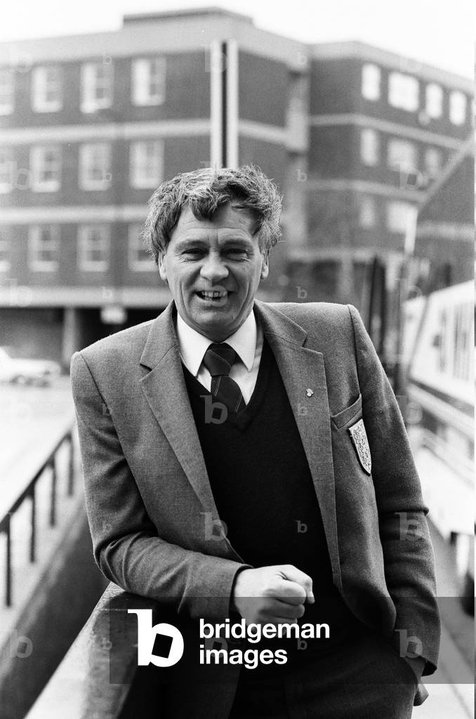 England manager Bobby Robson wearing his England blazer after selecting the team to play the Republic of Ireland.
1st April 1984.