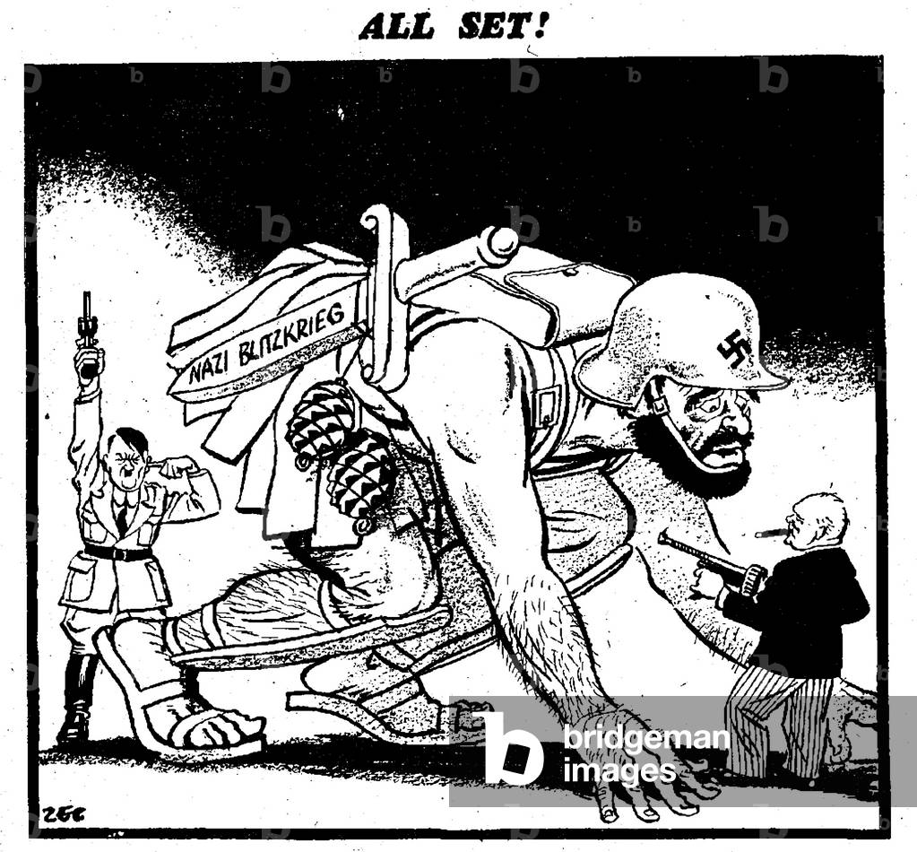 All Set, Daily Mirror, 15th August 1940 (b/w photo)