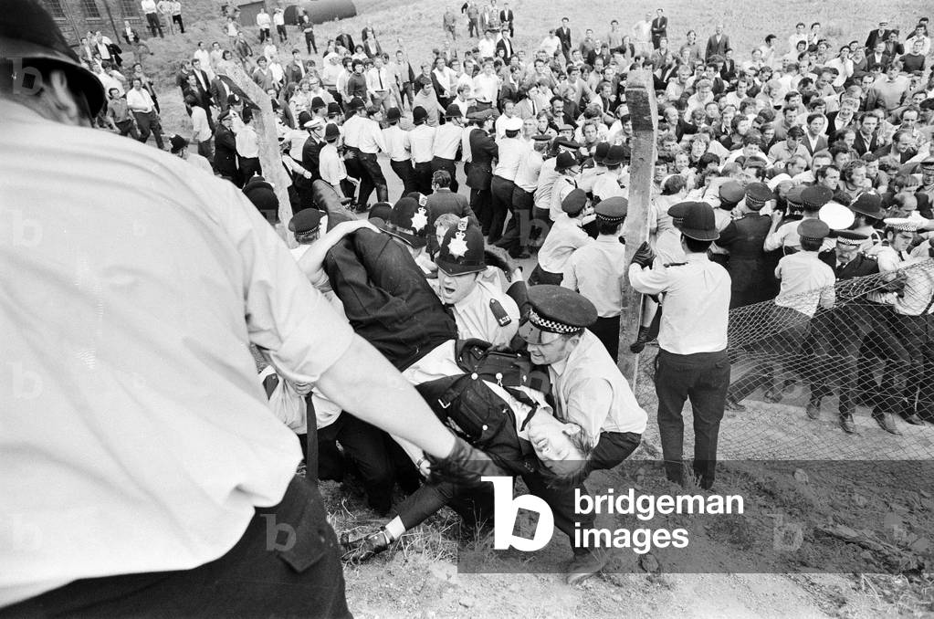 National Dock Strike, 14th August 1972 (b/w photo)