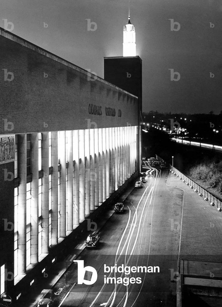 The Odhams Print Works in Watford July 1968 (b/w photo)