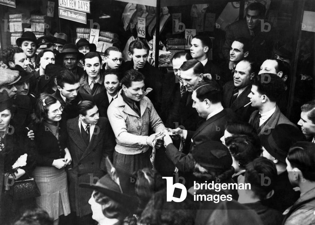 Welterweight Boxer Eric Boon seen here showing off his prize belt a few day after winning his fight against Arthur Danahar. March 1939