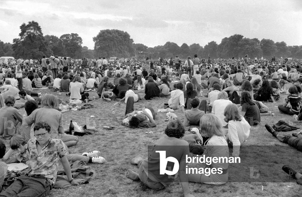 Hyde Park Pop Festival. July 1970