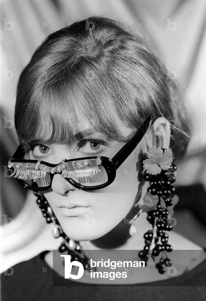 Fashion Glasses 20th July 1965. 
Glasses with false eyelashes