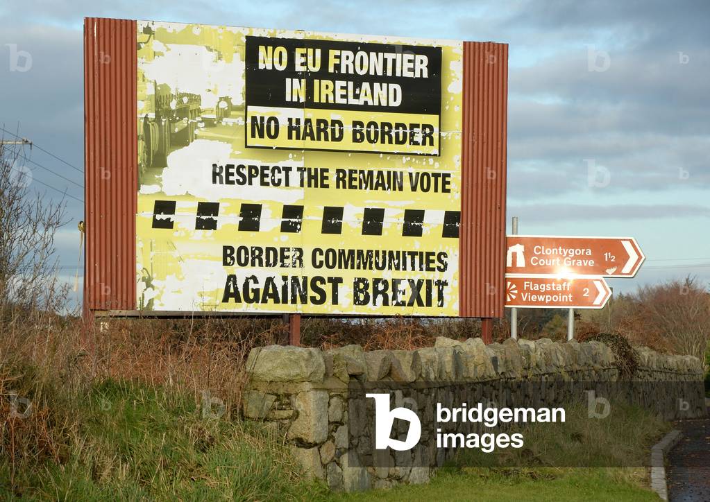 Brexit and Northern Ireland, 2017 billboard