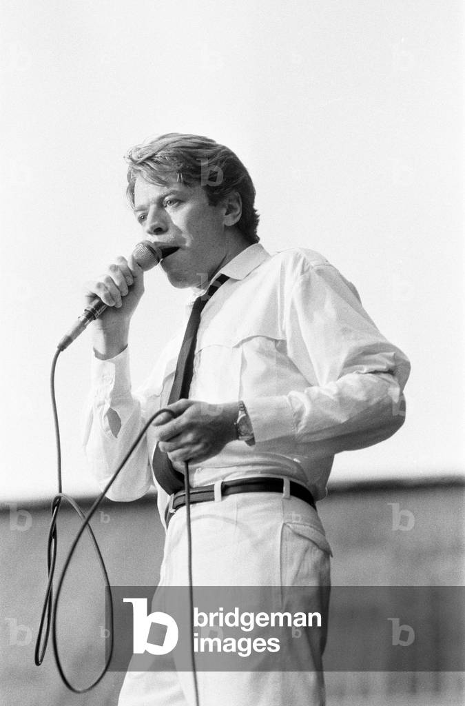 Duran Duran in Concert at Villa Park, Birmingham, Saturday 23rd July 1983 (b/w photo)