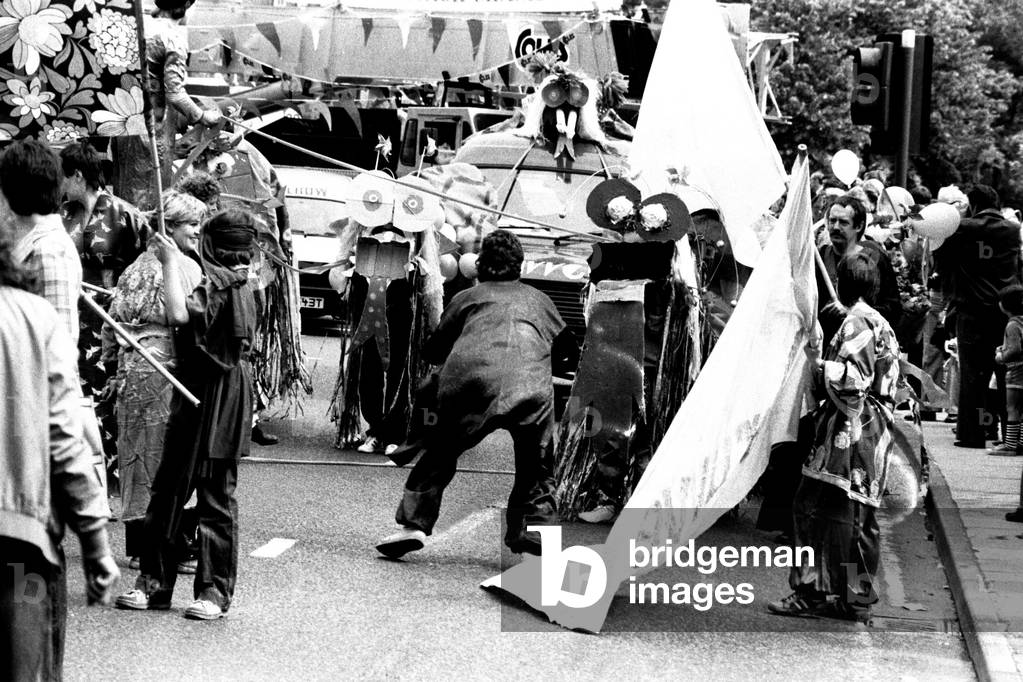 The Lord Mayor of Newcastle's parade in the city centre, 23rd June 1979 (b/w photo)
