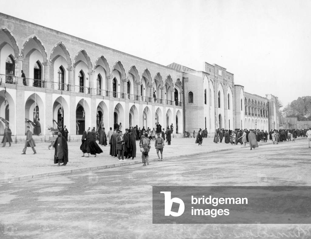 Municipal offices in Tehran, Iran, c. 1926 (b/w photo)
