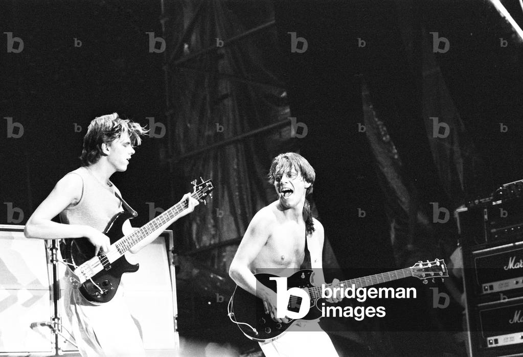 Duran Duran in Concert at Villa Park, Birmingham, Saturday 23rd July 1983 (b/w photo)