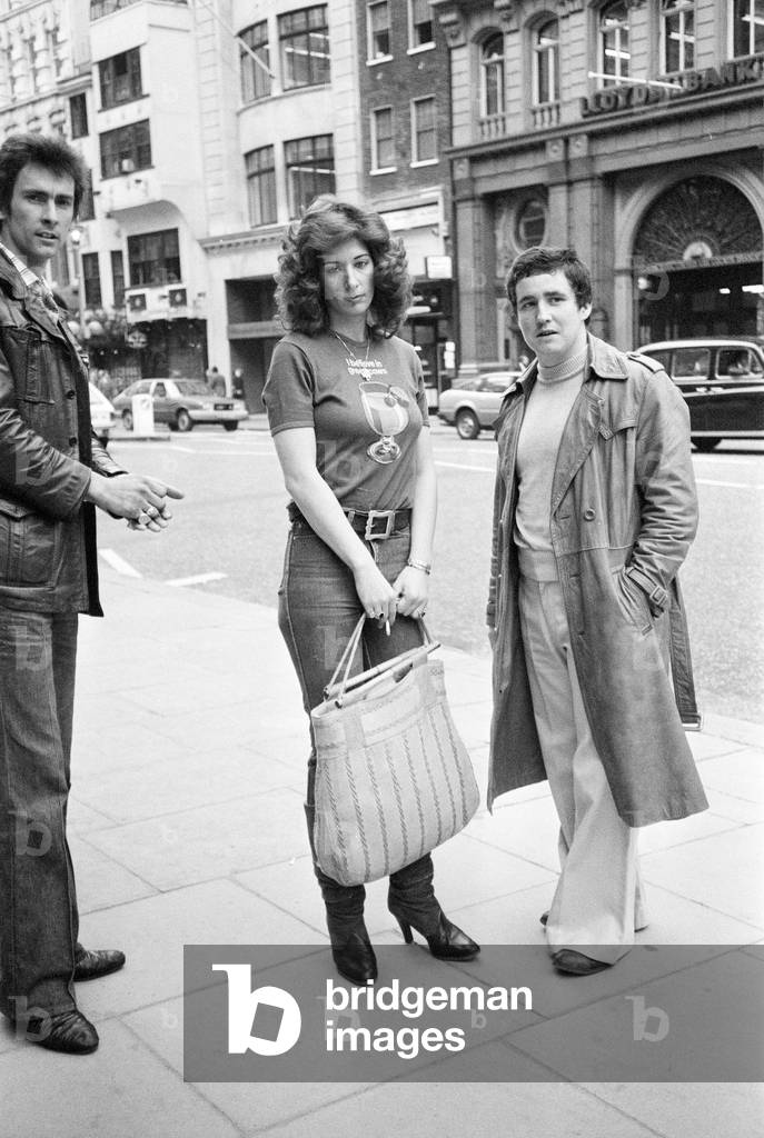 Lovenia McKenny, daughter of Henry McKenny, attends bail application by his Council at the High Court, London, 26th September 1979. The case was adjourned till tomorrow.