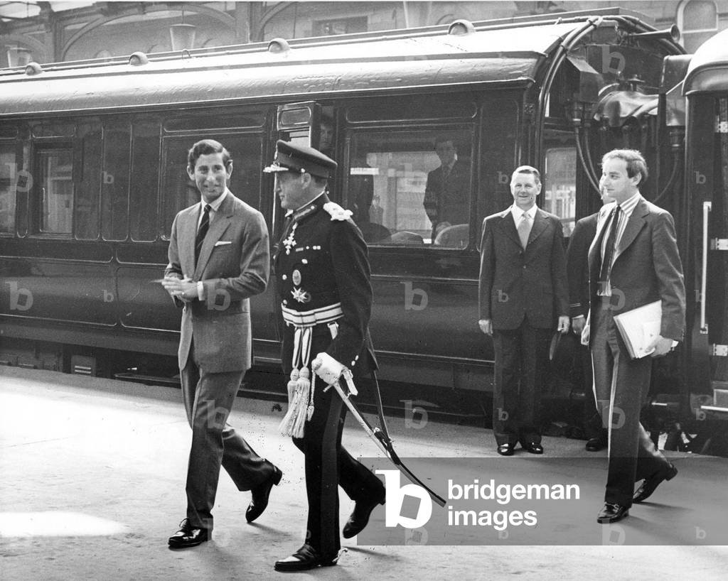 Prince Charles, The Prince of Wales during his visit to the North East, 31 May 1978 (b/w photo)