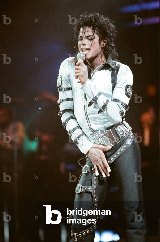 Michael Jackson in concert at Wembley. 22nd July 1988 (photo)