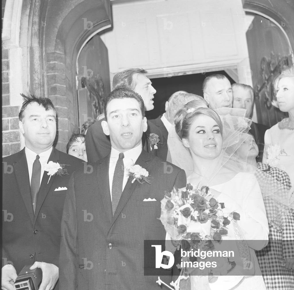Wedding of Reginald Kray & Frances Shea, Monday 19th April 1965 (b/w photo)