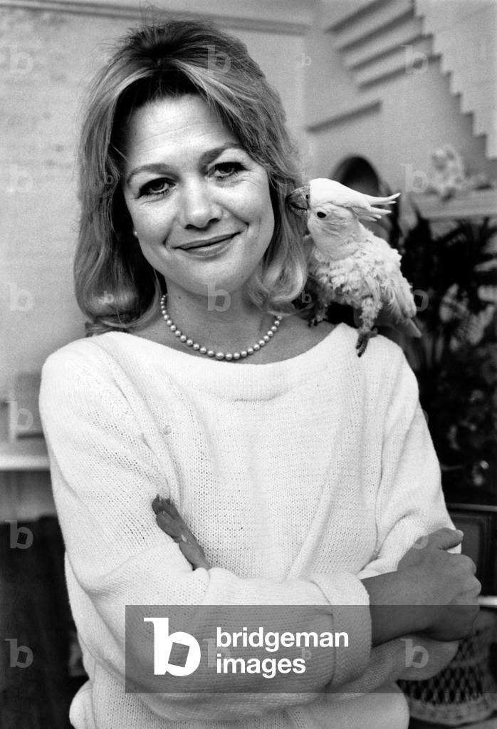 Judy Geeson with Benjamin. July 1984