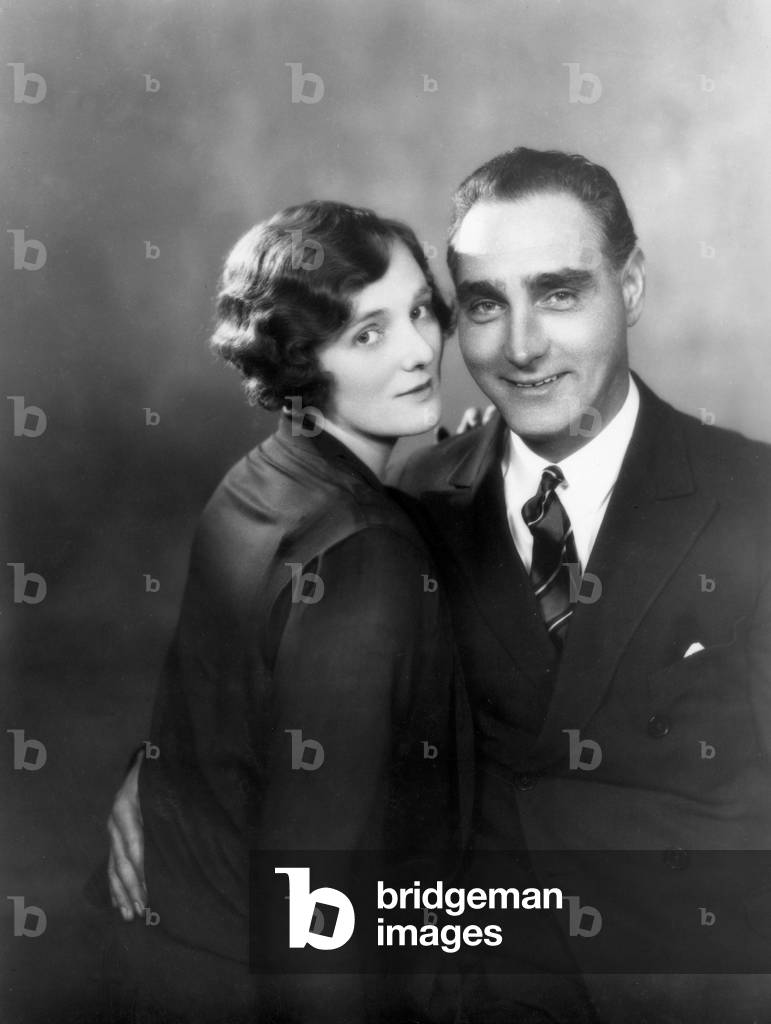 British theatre stars Henry Edwards and Chrissie White in the play Loose Ends, 30th January 1927 (b/w photo)