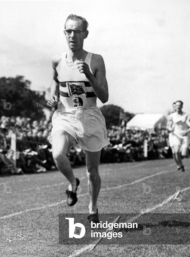 Sidney Wooderson winning the Lyons Sports Mile with a time of 4 minutes 19 seconds,
2nd July 1946