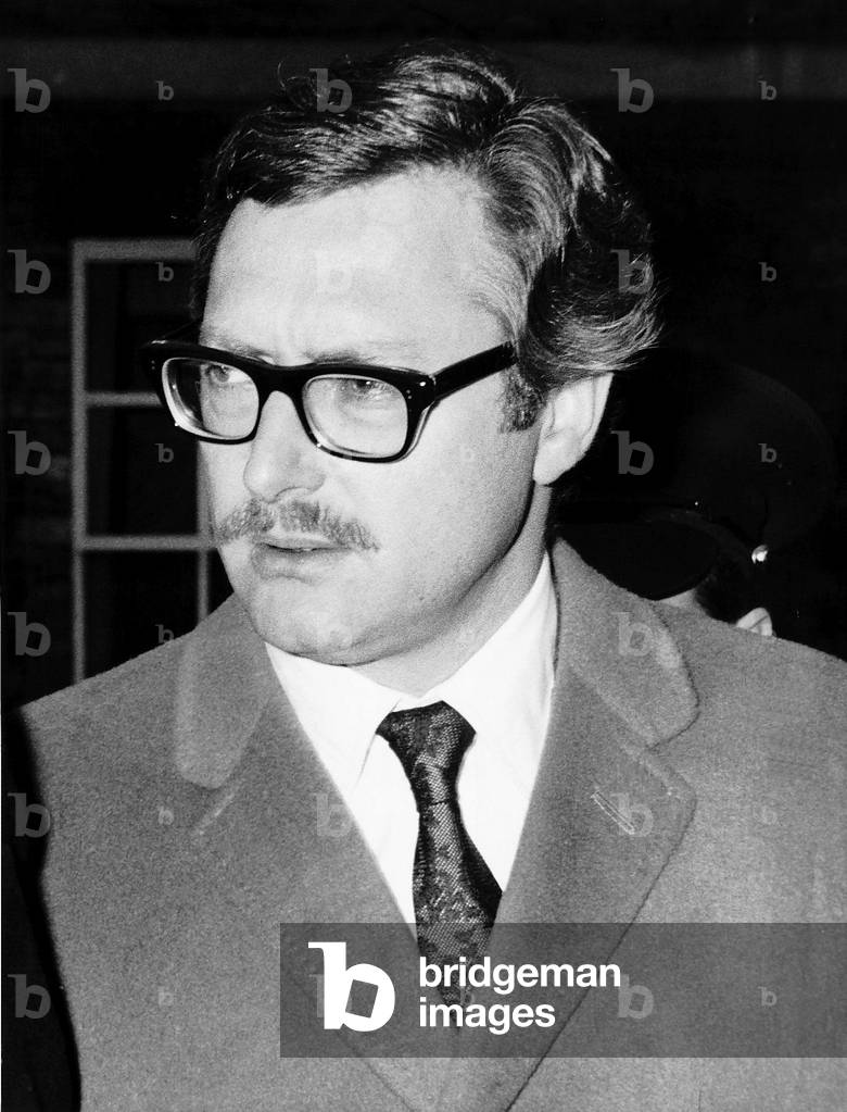 Bruce Reynolds one of the Great Train Robbers after his arrest, 
29/10/1970
