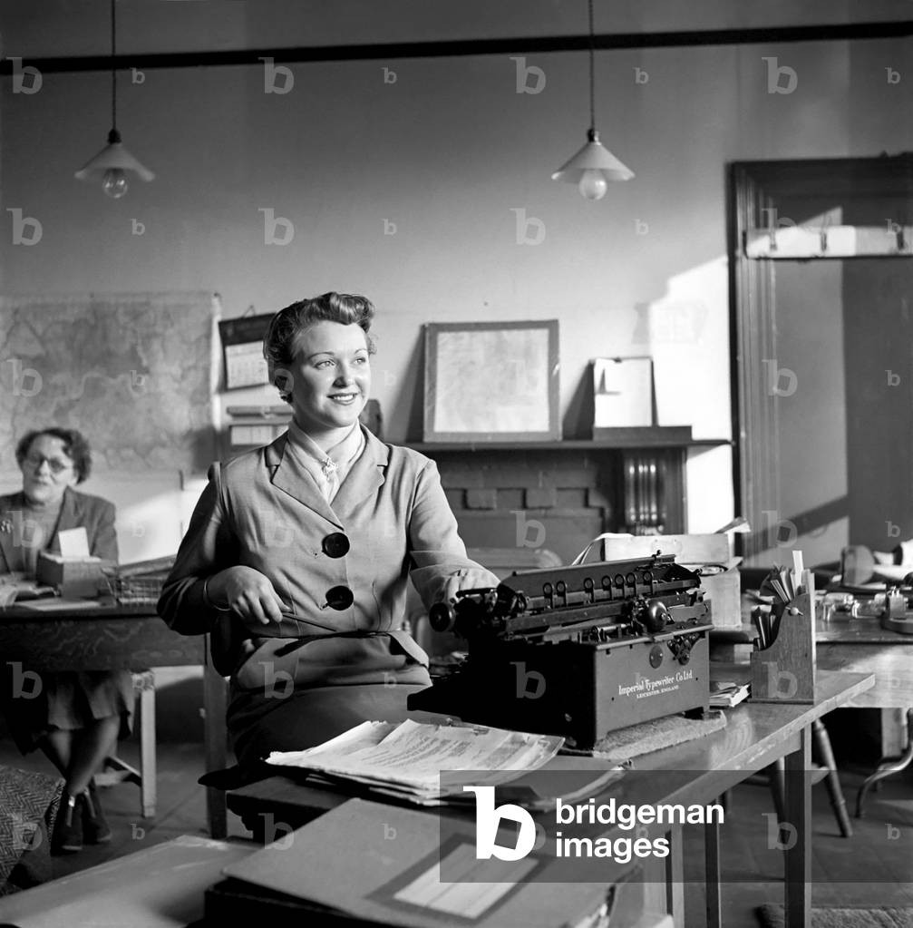 General views of office life and secretaries, c.1950