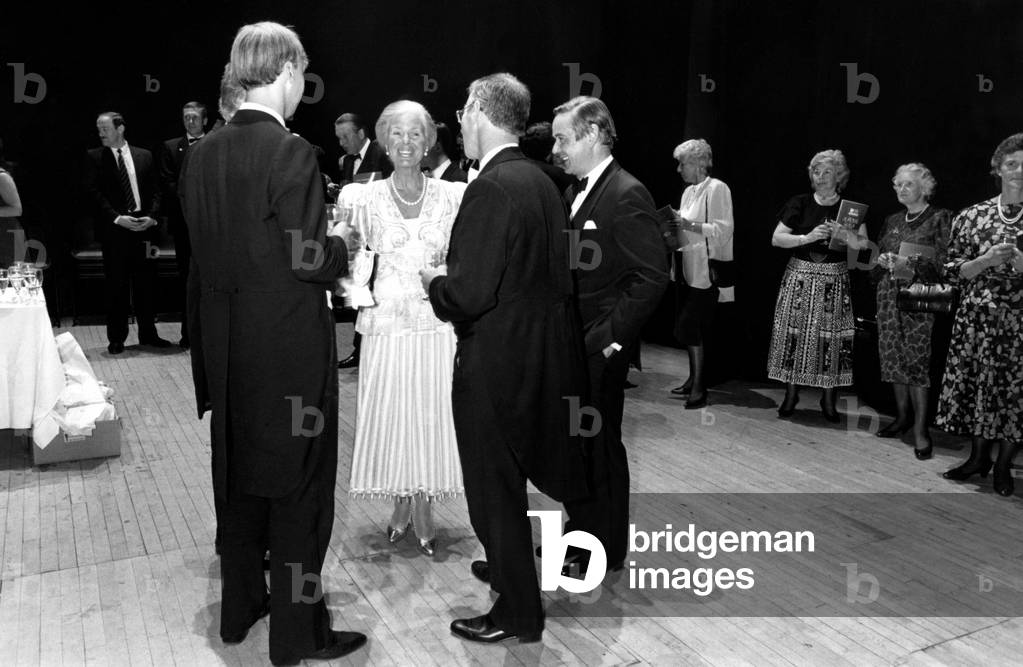 Prince Edward of Kent - The Duke and Duchess of Kent North East Royal Visits The Duchess of Kent visiting Newcastle to attend a gala performance by the Northern Sinfonia at the Theatre Royal, 21 May 1989 (b/w photo)