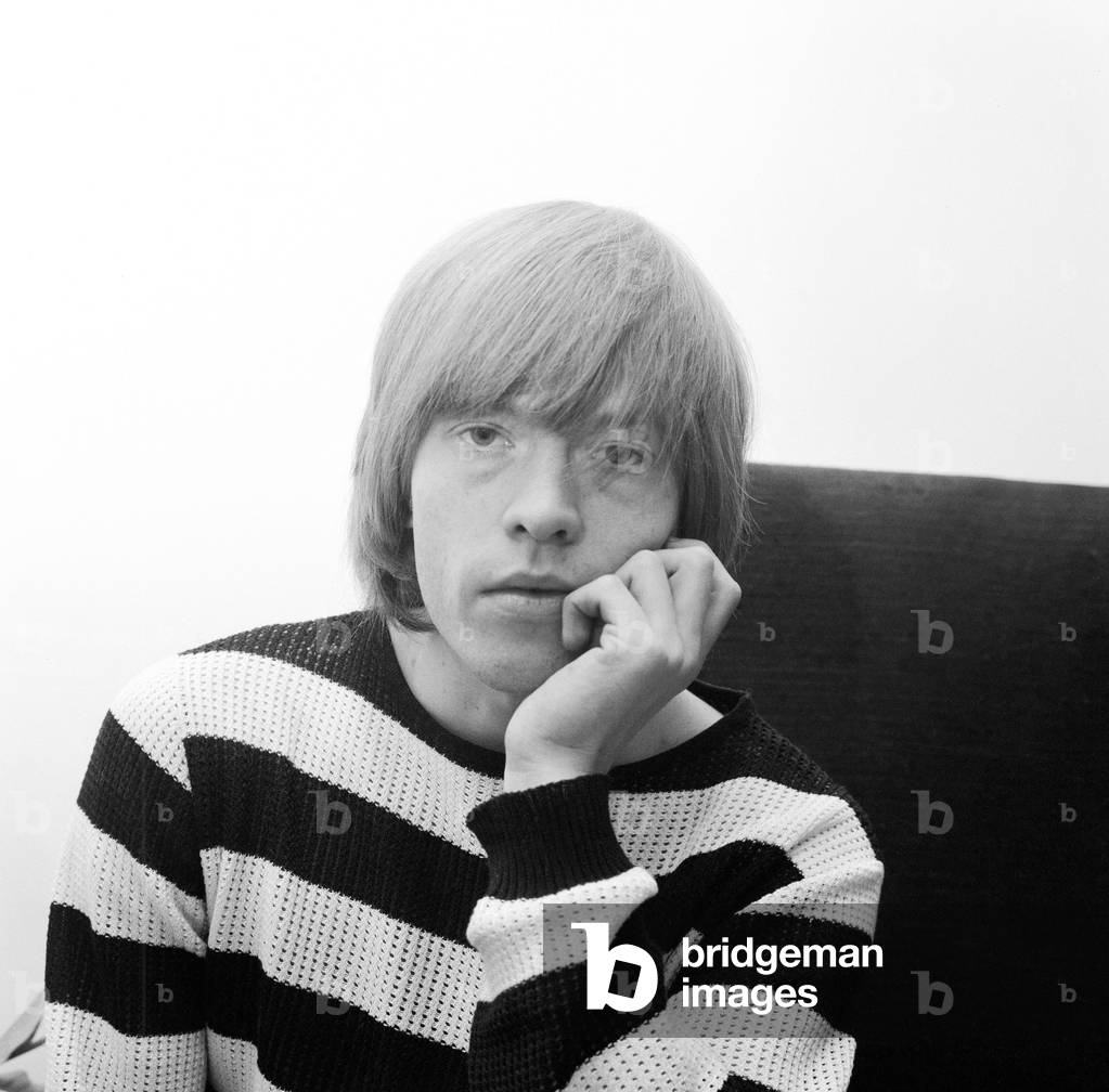 Brian Jones of The Rolling Stones poses for the camera after the single 'On Top of the World' had gone to no.1 on July 6th 1964.