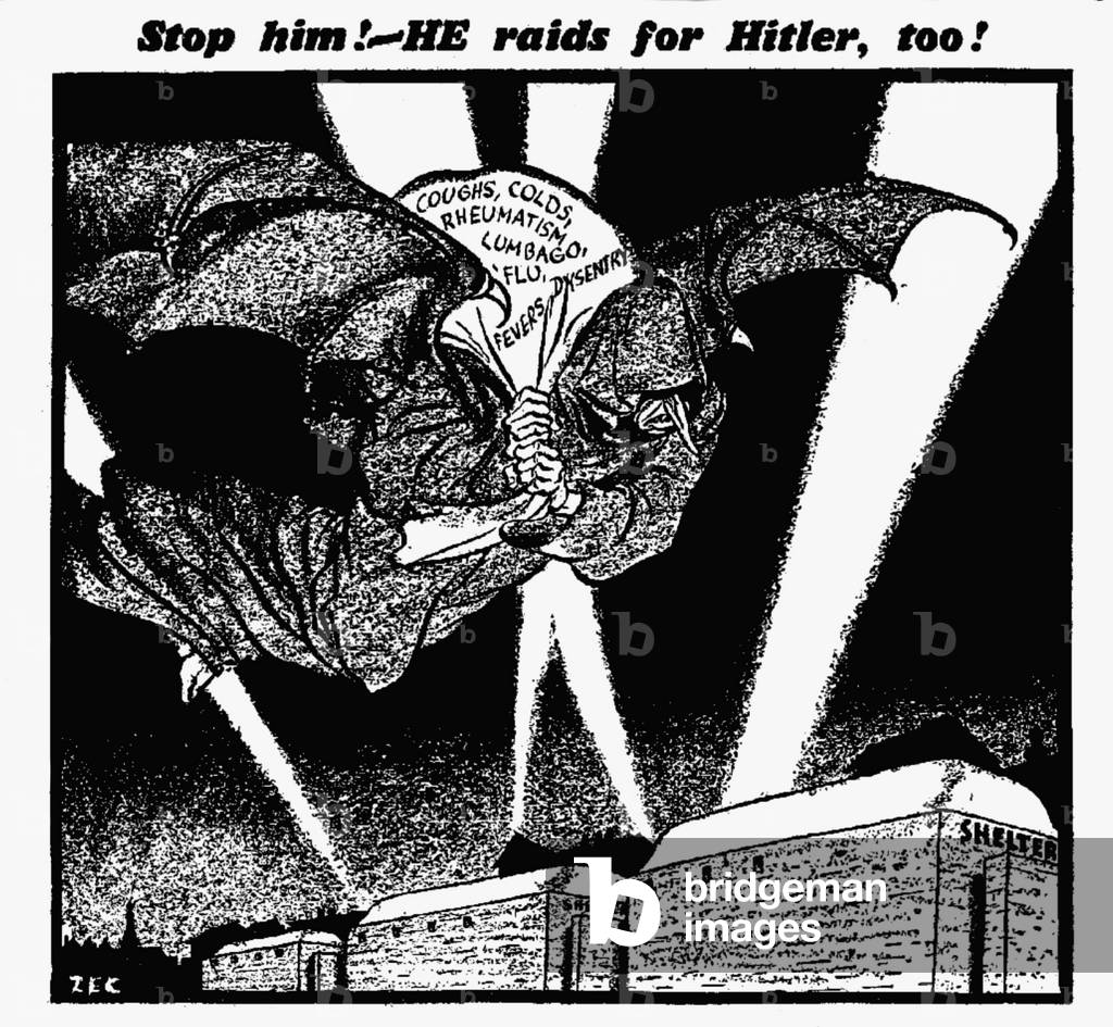 Stop him! - HE raids for Hitler, too! 4th November 1940 (b/w photo)