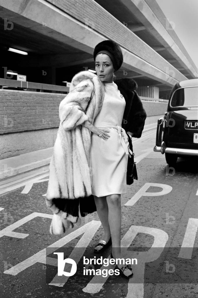 Lovely Karin Dor, the young German born actress is in London for the opening of her latest film 