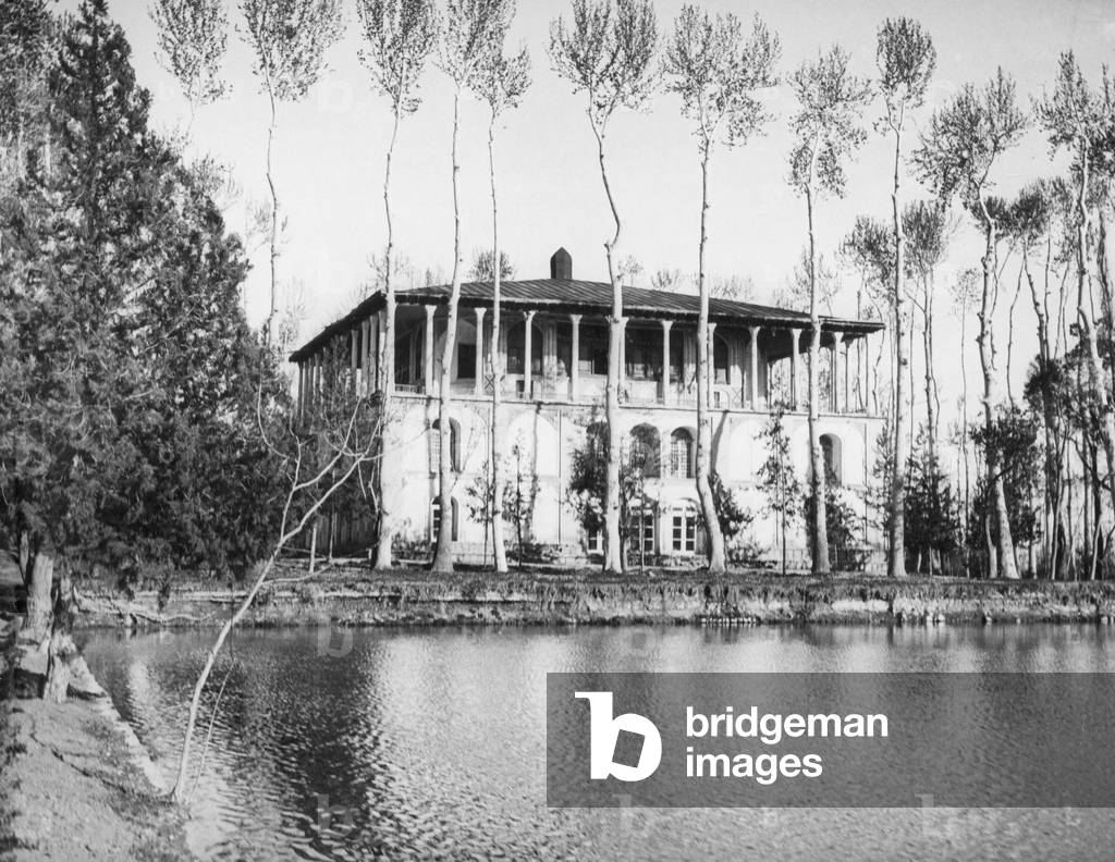 Summer residence of the Shah of Iran, Reza Shah Pahlevi, near Tehran, Capital of Iran, c. 1926 (b/w photo)